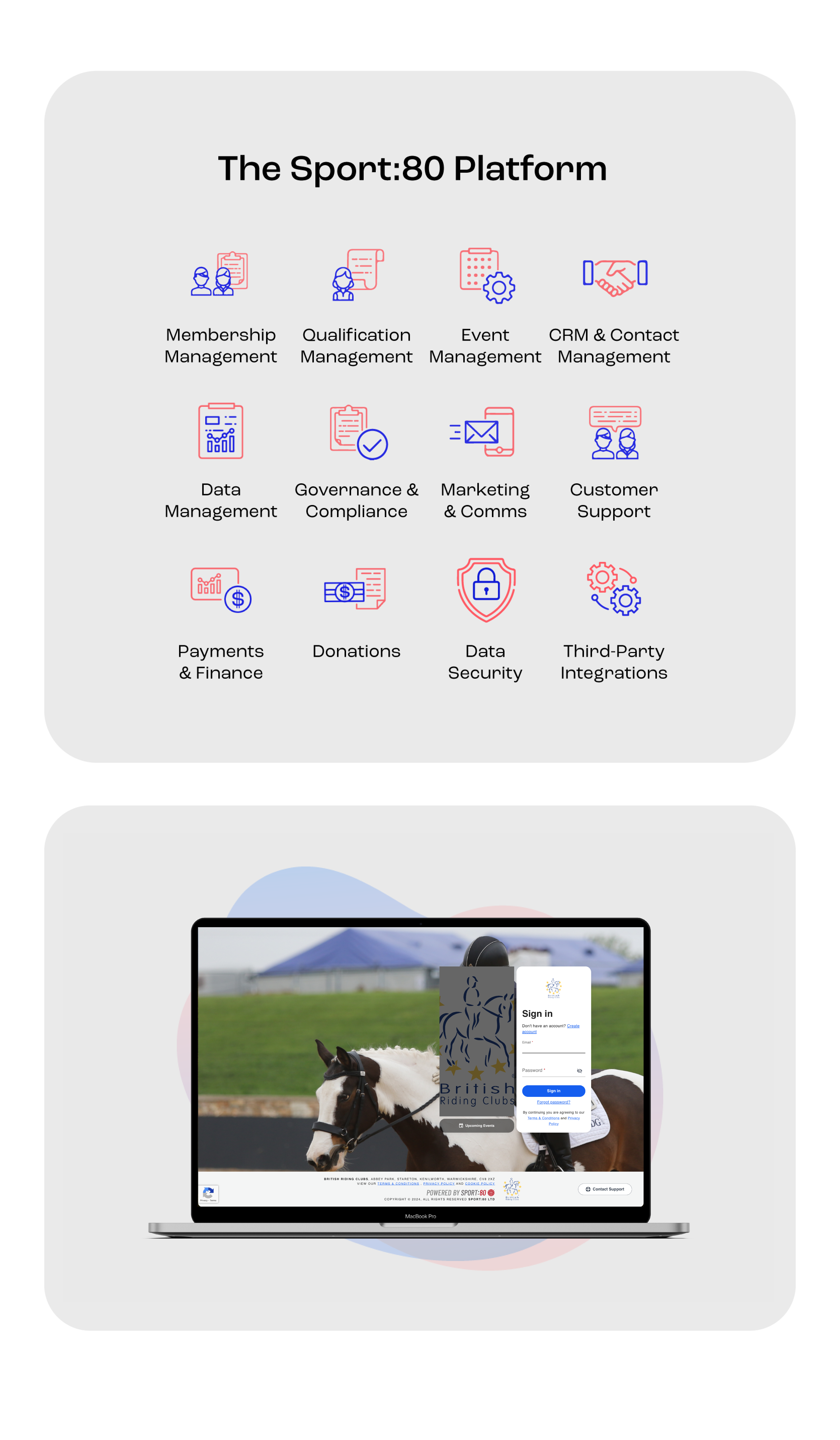 British Riding Clubs and the Sport:80 Platform in a nutshell graphic