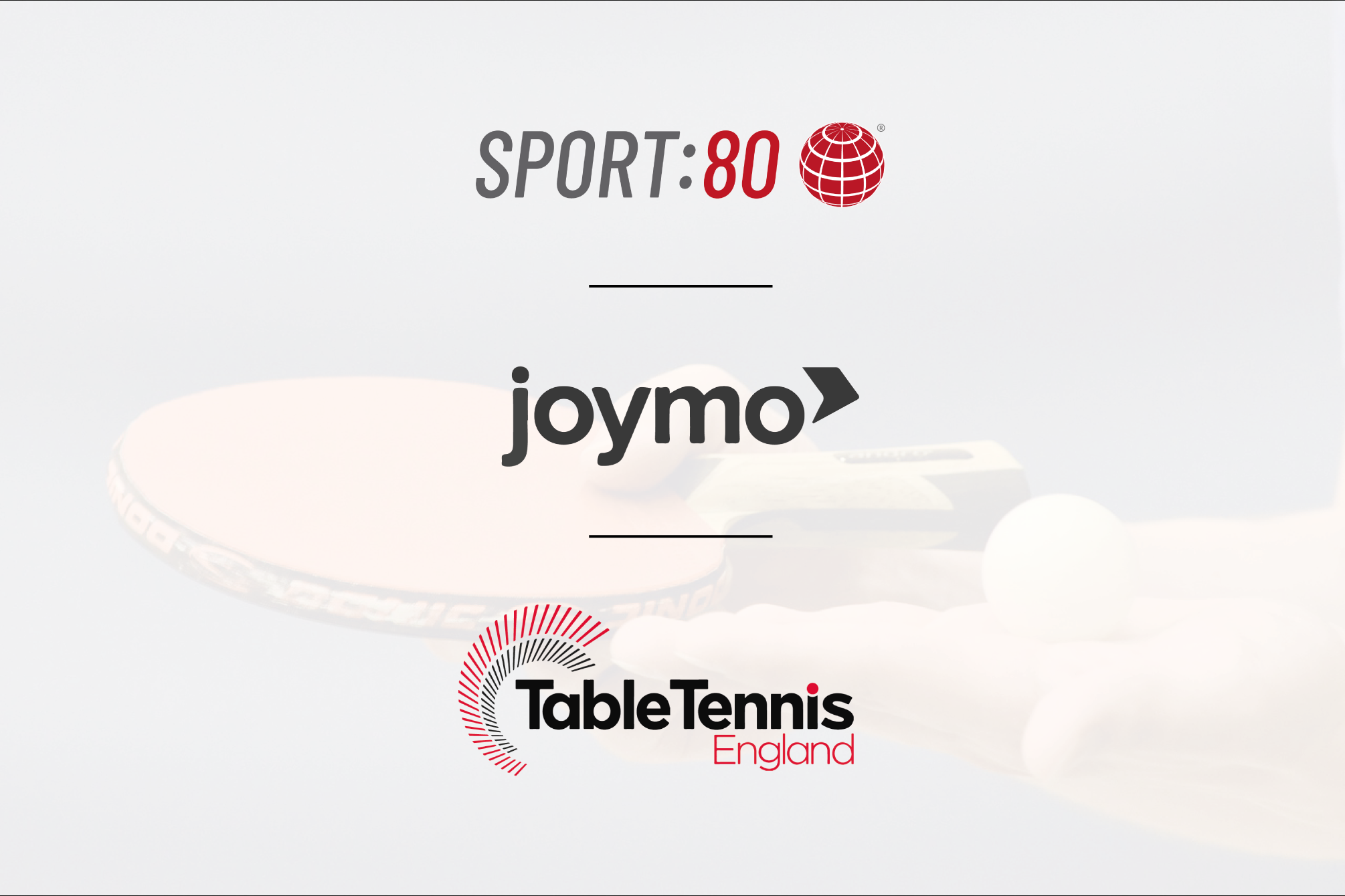 Table Tennis England’s exclusive OTT streaming platform delivered by Sport:80 partners, Joymo